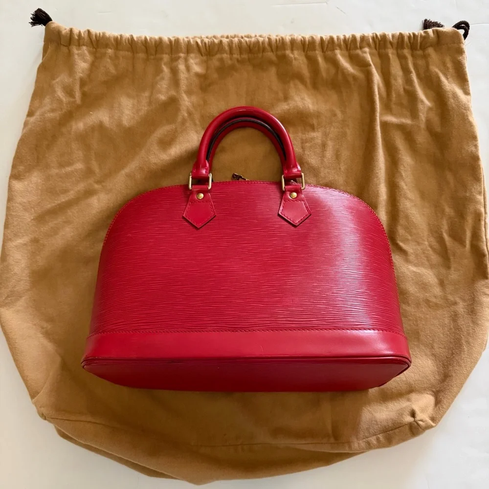 Louis Vuitton Epic Red Alma Bag